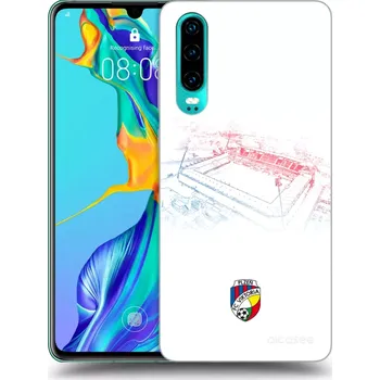Pouzdro na mobilní telefon Picasee silikonový průhledný obal pro Huawei P30 - FC Viktoria Plzeň C