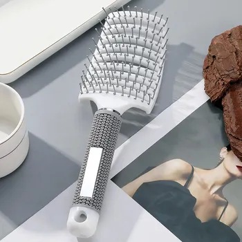 Masážní přístroj Masážní kartáč na vlasy | masáž hlavy 1 ks - Bílý