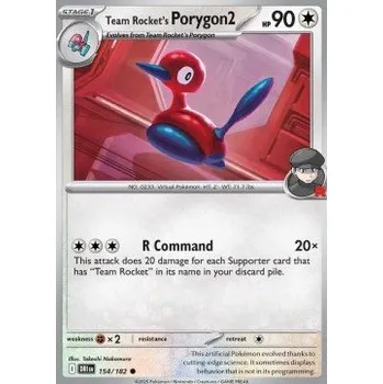 Sběratelská karetní hra Pokémon DRI 154/182 Team Rocket's Porygon2 - Destined Rivals Stav: Near Mint, Verze: REVERSE HOLO