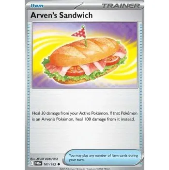 Sběratelská karetní hra Pokémon DRI 161/182 Arven's Sandwich - Destined Rivals Stav: Near Mint, Verze: REVERSE HOLO