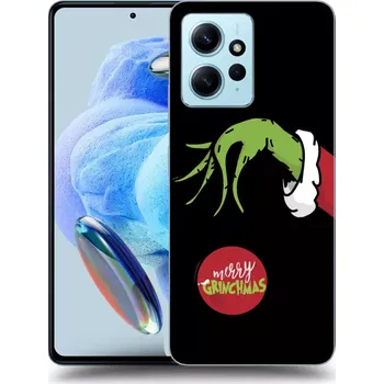 Pouzdro na mobilní telefon Picasee silikonový černý obal pro Xiaomi Redmi Note 12 4G - Grinch