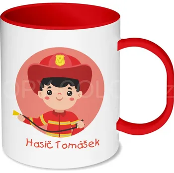 Gravírování Plastový hrnek pro děti - různé motivy s povoláními - červený vnitřek