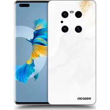 Pouzdro na mobilní telefon Picasee silikonový průhledný obal pro Huawei Mate 40 Pro - Bílá
