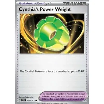Sběratelská karetní hra Pokémon DRI 162/182 Cynthia's Power Weight - Destined Rivals Stav: Near Mint, Verze: REVERSE HOLO