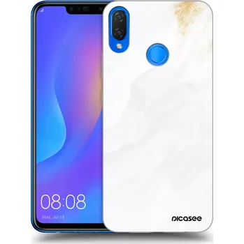Pouzdro na mobilní telefon Picasee silikonový průhledný obal pro Huawei Nova 3i - Bílá