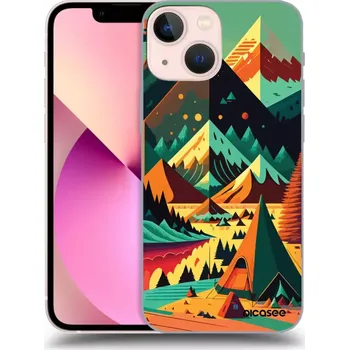 Pouzdro na mobilní telefon Picasee silikonový černý obal pro Apple iPhone 13 mini - Colorado