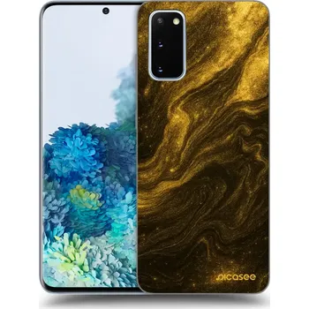 Pouzdro na mobilní telefon Picasee silikonový černý obal pro Samsung Galaxy S20 G980F - Černá