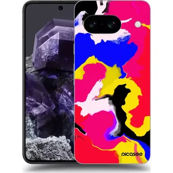 Pouzdro na mobilní telefon Picasee silikonový černý obal pro Google Pixel 8a - Watercolor
