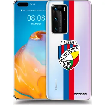 Pouzdro na mobilní telefon Picasee silikonový průhledný obal pro Huawei P40 Pro - FC Viktoria Plzeň H