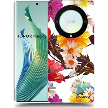 Pouzdro na mobilní telefon Picasee silikonový černý obal pro Honor Magic5 Lite 5G - Meadow