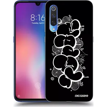 Pouzdro na mobilní telefon Picasee silikonový černý obal pro Xiaomi Mi 9 - Throw UP
