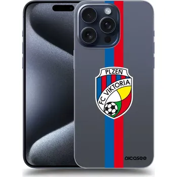 Pouzdro na mobilní telefon Picasee silikonový průhledný obal pro Apple iPhone 15 Pro Max - FC Viktoria Plzeň H