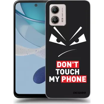 Pouzdro na mobilní telefon Picasee silikonový černý obal pro Motorola Moto G53 5G - Evil Eye - Transparent