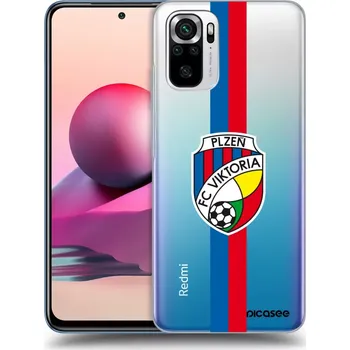 Pouzdro na mobilní telefon Picasee silikonový průhledný obal pro Xiaomi Redmi Note 10S - FC Viktoria Plzeň H