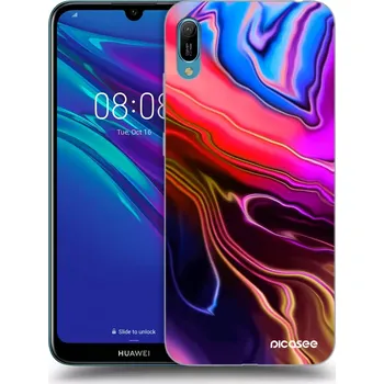 Pouzdro na mobilní telefon Picasee silikonový průhledný obal pro Huawei Y6 2019 - Electric