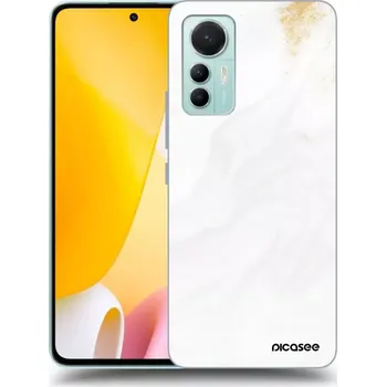 Pouzdro na mobilní telefon Picasee silikonový průhledný obal pro Xiaomi 12 Lite - Bílá