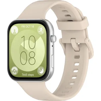 Ostatní příslušenství k chytrým hodinkám VSECHNONAMOBIL 109765 SILICONE Vyměnitelný řemínek pro Huawei Watch Fit 4 / Fit 4 Pro IVORY WHITE