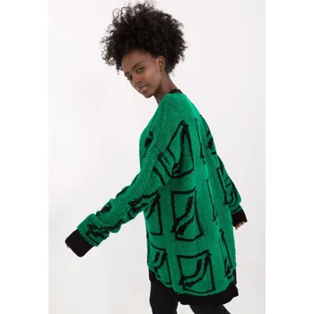 Dámský svetr Propojka BA SW 0277.02 zelená jedna velikost