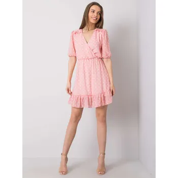 Dámské šaty Šaty D50039Y30238B růžové M/L