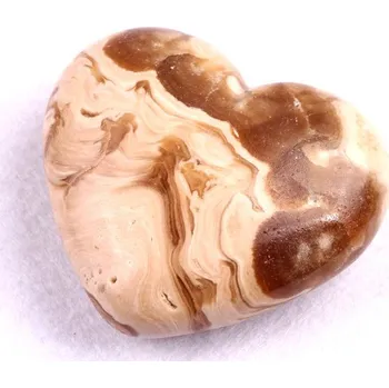 Amber Calcit srdíčko č. 89 - 93g