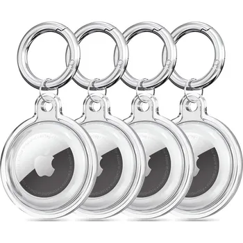 Pouzdro na mobilní telefon TECH-PROTECT 110334 TECH-PROTECT ICON 4-PACK Obal na Apple Airtag průhledný
