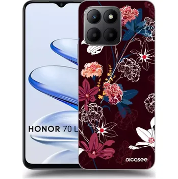 Pouzdro na mobilní telefon Picasee silikonový černý obal pro Honor 70 Lite - Dark Meadow
