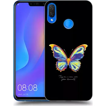 Pouzdro na mobilní telefon Picasee silikonový průhledný obal pro Huawei Nova 3i - Diamanty Black