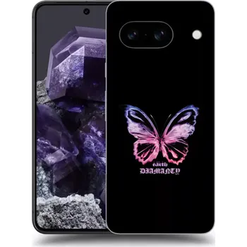 Pouzdro na mobilní telefon Picasee silikonový černý obal pro Google Pixel 8 - Diamanty Purple