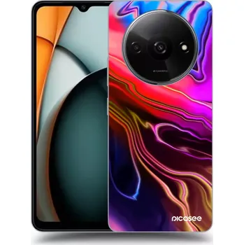 Pouzdro na mobilní telefon Picasee silikonový černý obal pro Xiaomi Redmi A3 - Electric