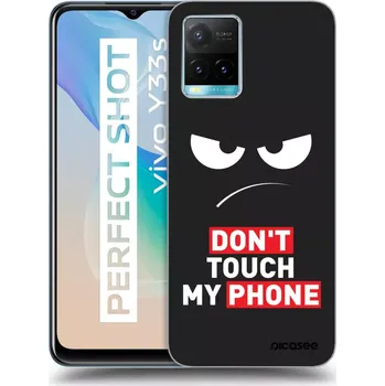 Pouzdro na mobilní telefon Picasee silikonový černý obal pro Vivo Y33s - Angry Eyes - Transparent