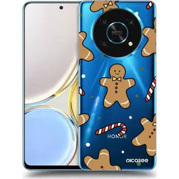 Pouzdro na mobilní telefon Picasee silikonový průhledný obal pro Honor Magic4 Lite 5G - Gingerbread