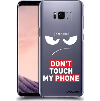 Pouzdro na mobilní telefon Picasee silikonový průhledný obal pro Samsung Galaxy S8 G950F - Angry Eyes - Transparent