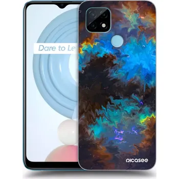 Pouzdro na mobilní telefon Picasee silikonový průhledný obal pro Realme C21 - Space