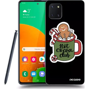 Pouzdro na mobilní telefon Picasee silikonový černý obal pro Samsung Galaxy Note 10 Lite N770F - Hot Cocoa Club