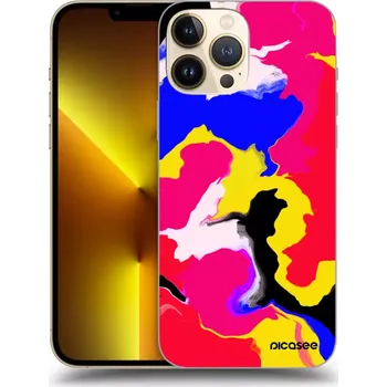 Pouzdro na mobilní telefon Picasee silikonový průhledný obal pro Apple iPhone 13 Pro Max - Watercolor