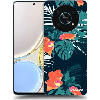 Pouzdro na mobilní telefon Picasee silikonový průhledný obal pro Honor Magic4 Lite 5G - Monstera Color