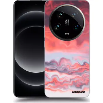 Pouzdro na mobilní telefon Picasee silikonový černý obal pro Xiaomi 14 Ultra - Sunset
