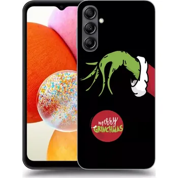 Pouzdro na mobilní telefon Picasee silikonový černý obal pro Samsung Galaxy A14 4G A145R - Grinch