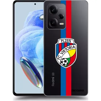 Pouzdro na mobilní telefon Picasee silikonový průhledný obal pro Xiaomi Redmi Note 12 Pro 5G - FC Viktoria Plzeň H