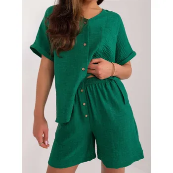 Sada LK KMPL 509713.03X tmavě zelená L/XL