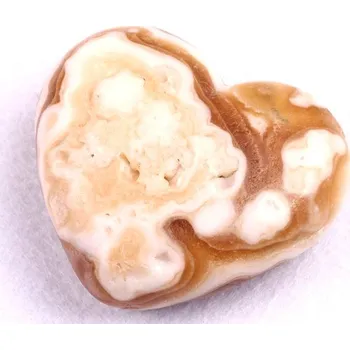 Amber Calcit srdíčko č. 88 - 91g