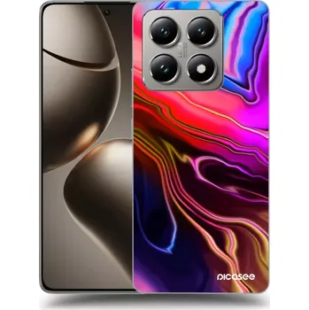 Pouzdro na mobilní telefon Picasee silikonový průhledný obal pro Xiaomi 14T Pro - Electric