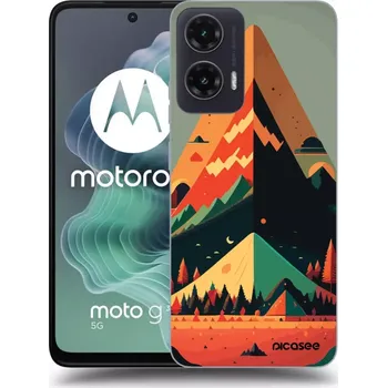 Pouzdro na mobilní telefon Picasee silikonový černý obal pro Motorola Moto G35 5G - Oregon