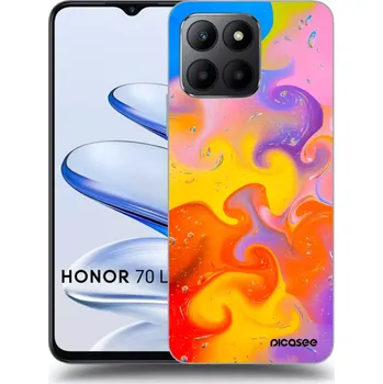 Pouzdro na mobilní telefon Picasee silikonový průhledný obal pro Honor 70 Lite - Bubbles