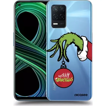 Pouzdro na mobilní telefon Picasee silikonový průhledný obal pro Realme 8 5G - Grinch