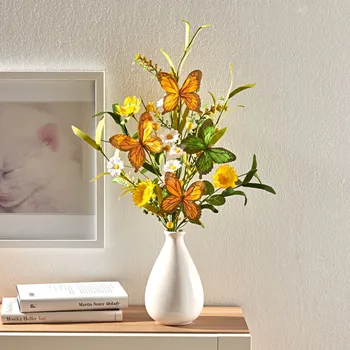 Dámské pantofle 3Pagen Kytice s motýly