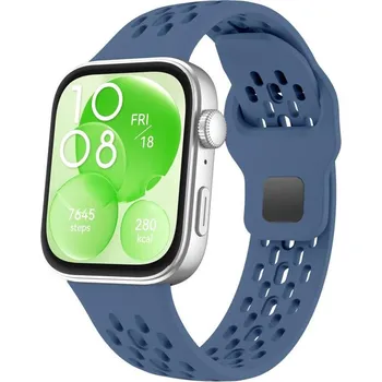 Ostatní příslušenství k chytrým hodinkám VSECHNONAMOBIL 109780 AIRY Silikonový řemínek pro Huawei Watch Fit 4 / Fit 4 Pro tmavě modrý