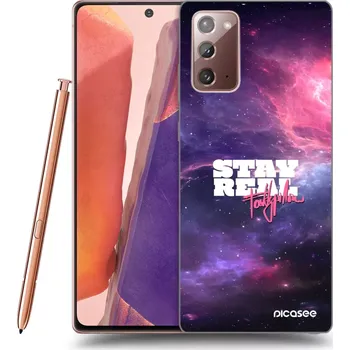 Pouzdro na mobilní telefon Picasee silikonový průhledný obal pro Samsung Galaxy Note 20 - Stay Real