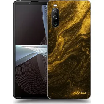 Pouzdro na mobilní telefon Picasee silikonový černý obal pro Sony Xperia 10 III - Černá