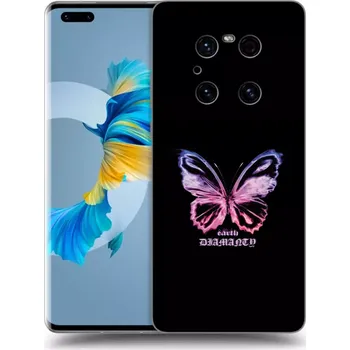 Pouzdro na mobilní telefon Picasee silikonový průhledný obal pro Huawei Mate 40 Pro - Diamanty Purple